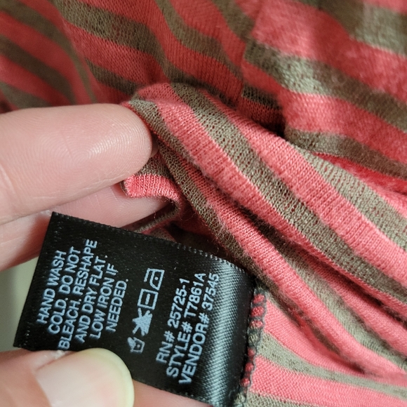 Daytrip coral burnout stripe tank size small - Picture 8 of 8